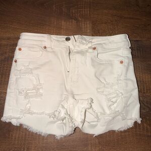 American Eagle Outfitters White Denim Shorts